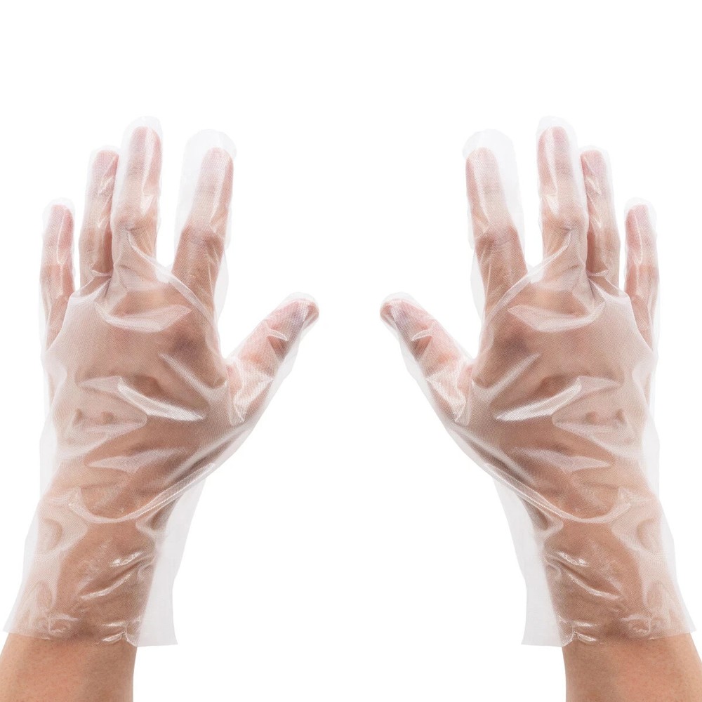 100Pcs Disposable Gloves Transparent Disposable Plastic Gloves Food Grade Kitche