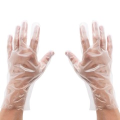 100Pcs Disposable Gloves Transparent Disposable Plastic Gloves Food Grade Kitche