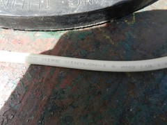 6 AWG 600 Volt Stranded Copper Building Wire Type MTW THHN THWN WHITE, Per Foot