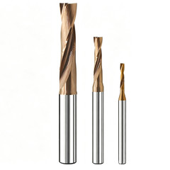 1Pcs TiCN Coated Solid Carbide Flat Bottom Drill Bit 0.5mm-5.0mm Twist 2-Flute
