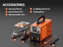 HITBOX 160A Portable MMA Lift TIG 2 IN 1 Welding Machine IGBT Inverter Welder