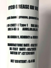 NYCO GN 148 GENERAL PURPOSE AIRCRAFT SYNTHETIC GREASE 0.4 KG CARTRIDGE