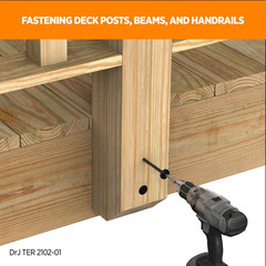 5/16 In. X 6-3/4 In. Star Drive Flat Head Multi-Purpose + Multi-Ply Structural W