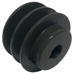 GRAINGER APPROVED V-Belt Pulley,2.65 in Out dia.,Cast Iron 813D01