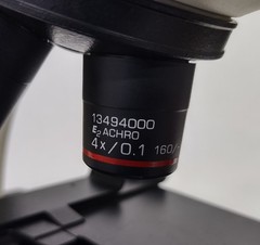 Leica CME Binocular Compound Microscope with 4 Objectives No Eyepieces/Condenser