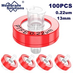 10-100pcs PTFE Membrane Syringe Filter 0.22μm 13mm non-sterilized Hydrophilic GC