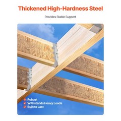 50 Pcs Face-Mount Joist Hanger Inner Size 1.6 x 1.5 x 7.8 in / 40x38x199 mm