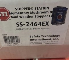 STI SS 2464EX Momentary Mushroom Stopper Station Mini Weather Stopper