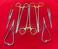 Lot of 7 Pcs V. Mueller SU16062 Mayo-Hegar and Hu-Friedy Needle Holders Mathieu