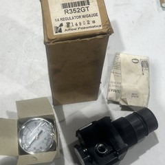 🔥ARROW PNEUMATICS R352T 125 1/4” REGULATOR With Gauge, New, Free Ship🇺🇸