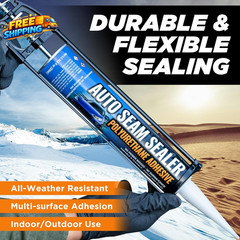 [Black] 2 Pack Professional Automotive Seam Sealer, Paintable Quick-Set Polyuret