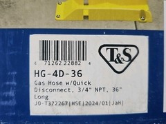 T & S Safe-T-Link HG-4D-36SK Gas Appliance Connector With Swivel Fitting and QD