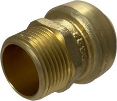 Push Fit Adapter 1 Inch Male NPT Copper Stainless Steel Plumbing Fitting