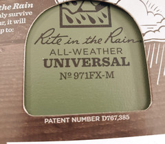 Rite In The Rain Mini Stapled Binding Notebook 3 Pack Green Field-Flex Cover