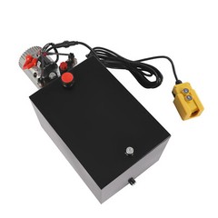 20 Quart double Acting Hydraulic Pump Dump Trailer Lift Unit Pack Power Unit USA