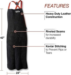 Apron for Welding Lincoln Leather Unisex Adult