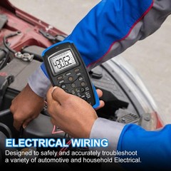 True RMS Auto-Ranging Digital Multimeter with NCV & Capacitance Testing Features