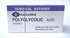 3/0 PGA, 72ct (3 Boxes) Polyglycolic Acid, Veterinary Dental, R-cut 24mm