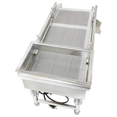 1.5mm Stainless Steel Linear Vibrating Screen Single Layer Sifter Shaker 110V
