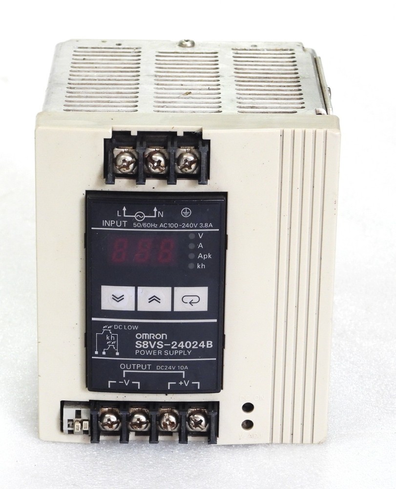 OMRON S8VS-24024B SWITCHED MODE DIN RAIL POWER SUPPLY UNIT 100-240VAC 50/60HZ