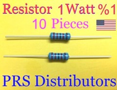 Resistor Metal Film 0.5Ω to 1MΩ 1W 1% 10 Pieces on your Choice USA SELLER