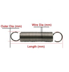 Heavy Duty Spring Steel Expansion Extension Tension Springs ,Wire Dia.4-8mm