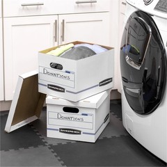 Bankers Box STOR/FILE Storage Boxes, Standard Set-Up, Lift-Off Lid,