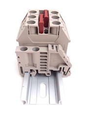 Solar Combiner Box Connector DIN Rail Terminal Blocks Dinkle 6AWG 60A 600V