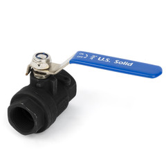 U.S. Solid 2-Way Manual Ball Valve 3/4 in Female Carbon Steel Full Port