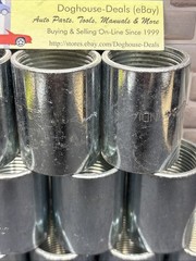 12- Rigid 1” Conduit Couplings, Threaded, Steel, Open Box