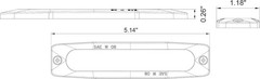 Buyers Products 8892200 5 Inch Amber Ultra‑Thin LED Strobe Warning Light,