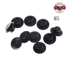M5 Rubber Black Hex Socket Allen Bolt Screw Nut Head Cover Cap Protectors 10Pcs