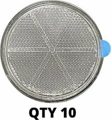 3″ Inch Round White Reflector Adhesive Bike Trailer Truck Boat Mailbox Safety