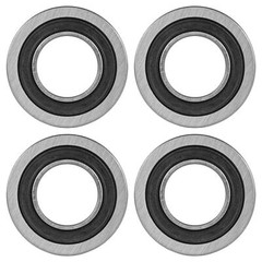Caltric F6003-19-2RS F6003 Flange Deep Groove Sealed Ball Bearings 19x35x13