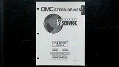OMC 7.4 Litre Stern Drives Parts Catalog 744E FPNC 1995 Manual