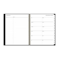 Blue Sky 8.5″x11″ 2026-2027 Weekly/Monthly Planner BS Black PP Double Horizontal