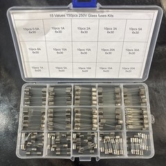 Uctronics Glass Fuse kit 0.5A – 20A amp 250 volt