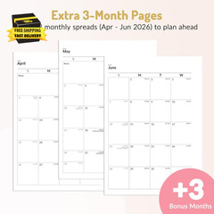 Academic Planner 2026-2027, Hardcover Calendar Planner Weekly & Monthly, July 20