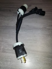 18 inch 1 to 4 Outlet Locomotive Refrigerator Adapter Splitter Cable Plug Cord