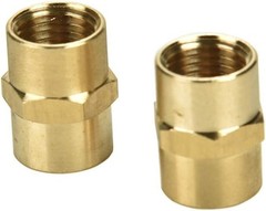 2 Pack 1/4″ X 1/4″ NPT Coupler, Brass Female Pipe Fitting (1/4″ X 1/4″ NPT Femal