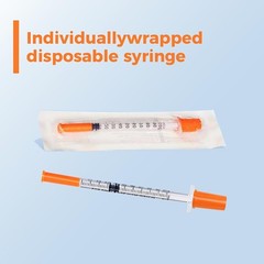 High-Precision 31G Syringes, 1mL Capacity, Perfect for Crafting & Labs – 25 Pack