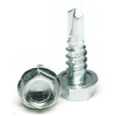 1/4″ Self Drilling Screws – Zinc Plated Steel Hex Washer Head – Select Size
