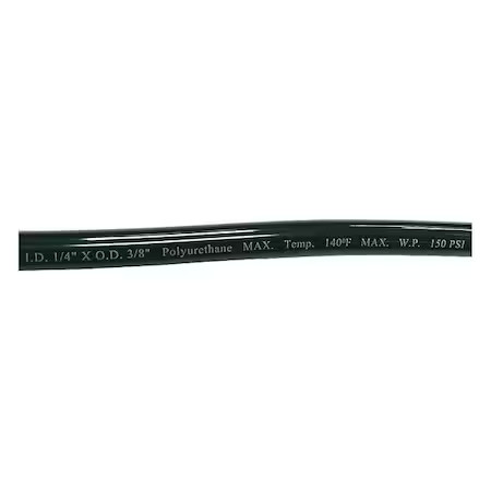 Tubing, 1/4 In. Idx3/8 In Od, 100 Ft, Black, 1Pbn2