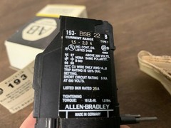 One (1) Allen Bradley 193-BSB22 Bimetallic Overload Relay 1.5-2.3A, NOS