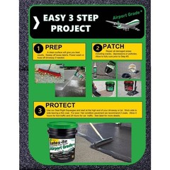 NEW 4.75 Gal. Airport Grade Asphalt Driveway Filler Sealer One-Coat Formula