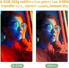 750 Sheets A-SUB Sublimation Paper 13×19 105g for Inkjet Heat Transfer Bulk Deal