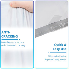 NB 12×15.5 Inch – 10 Pcs White Poly Mailers Strong 12″x15.5″ 10pc,