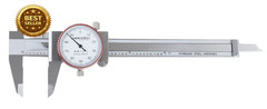 Precision Dial Caliper 0-4 Inch 0.001 Stainless Steel Fitted Box Included