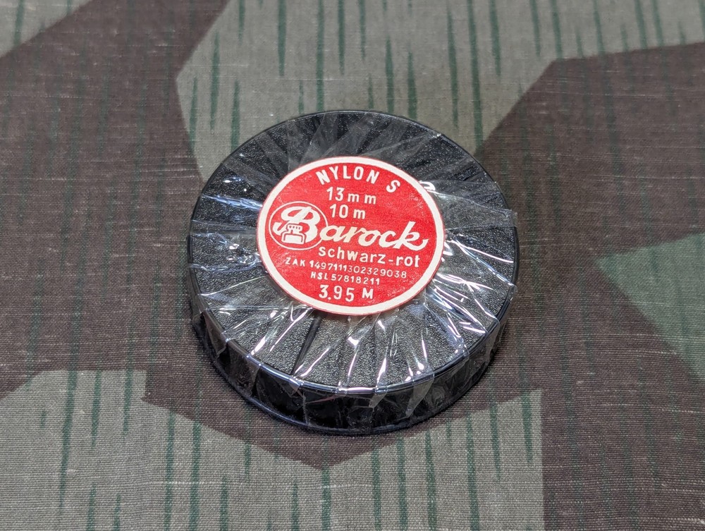 East German Black / Red Typewriter Ribbon Barock 1950s 1960s Retro NOS AS-IS x 1