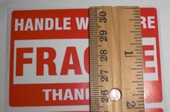 50 Fragile Handle With Care 2×3 Stickers Packaging Safety Mailing Labels -*LOOK*